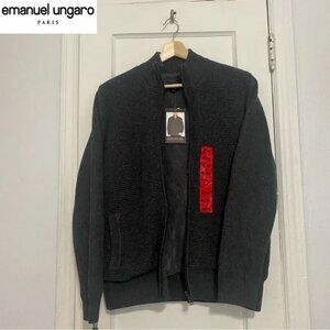 Emanuel Ungaro Men’s Warm Lined Zip Up Sweater | Size M